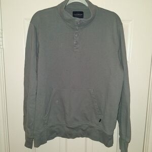 Lucky Brand Quarter Button Up Pullover Sweatshirt Men's sz Large.